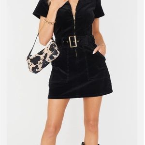 Show Me Your Mumu Black Corduroy Outlaw Dress